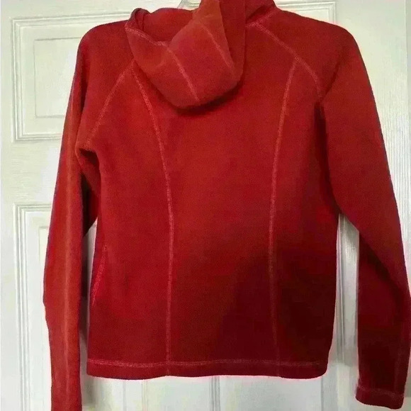 Marmot Womens Size S Hoodie Sweater Full Zip Burnt Orange Fleece Jacket - Picture 5 of 5